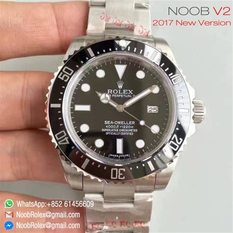 rolex sea dweller 4000 replica noob|sea dweller 4000 bezel.